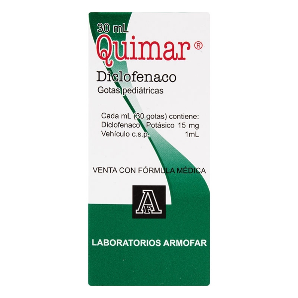 Imagen de QUIMAR DICLOFENACO GOTAS PED FCO*30ML