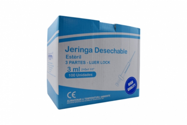 Imagen de JERINGA 3 ML CAJA*100 UND