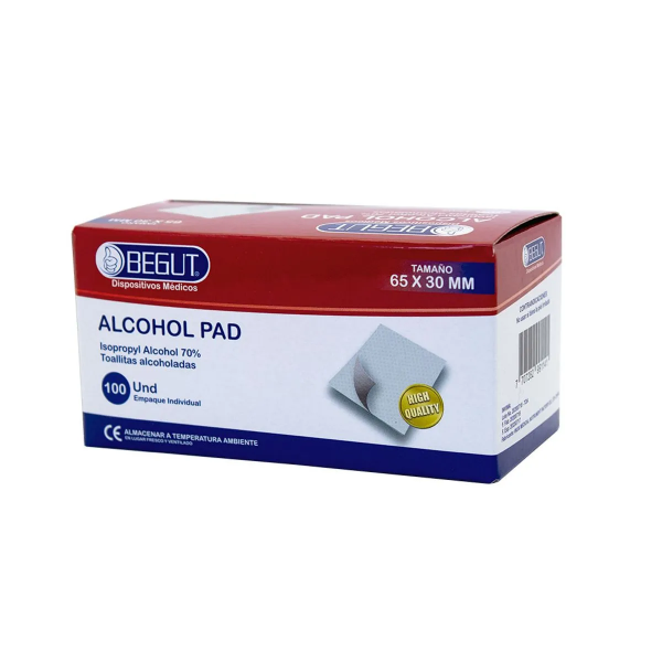 Imagen de TOALLITAS ALCOHOLADAS CJ*100UND