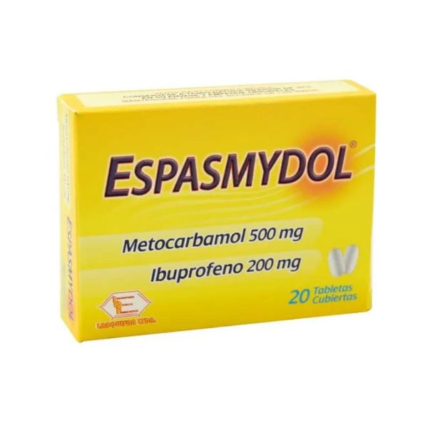 Imagen de ESPASMYDOL *20 TAB REC