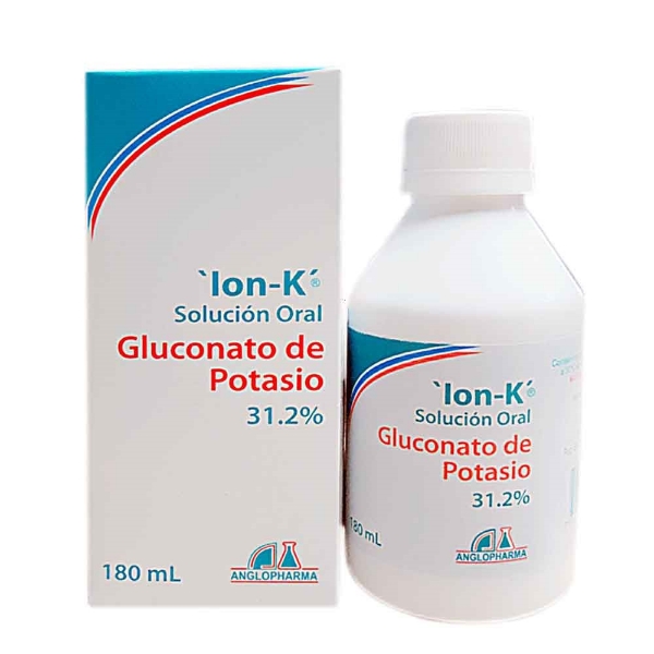 Imagen de ION-K 31,2%- GLUCONATO DE POTASIO FCO*180ML