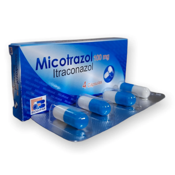 Imagen de MICOTRAZOL 100MG (ITRACONAZOL) CAJA*4 CAPS