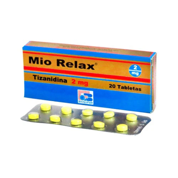 Imagen de MIORELAX (TIZANIDINA 2 MG )*20 TABS