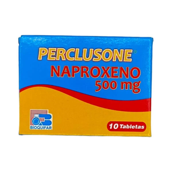 Imagen de PERCLUSONE NAPROXENO 500 MG CAJA*10 TAB