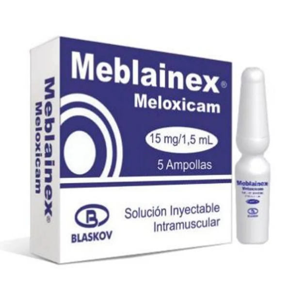 Imagen de MEBLAINEX (MELOXICAM 15MG/1,5 ML)*5 AMP