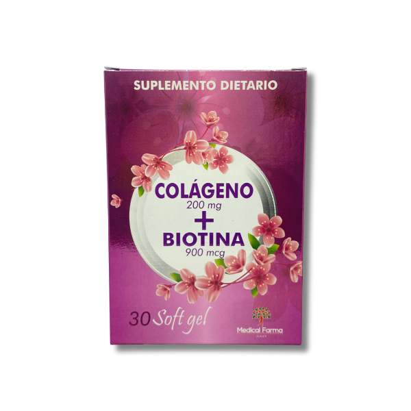 Imagen de COLAGENO+BIOTINA CJ*30 SOFT GEL