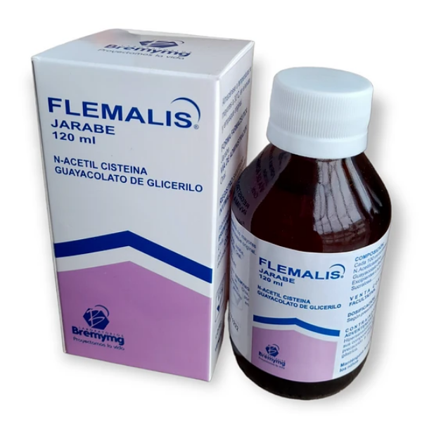 Imagen de FLEMALIS JBE(N-ACETILCISTEINA-GUAYACOLATO)*120ML