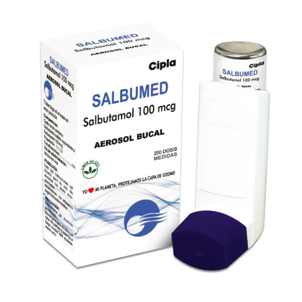 Imagen de SALBUMED 100MCG INH (SALBUTAMOL)*200 DOSIS
