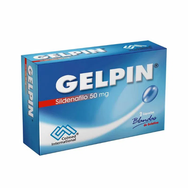 Imagen de GELPIN (SILDENAFILO 50mg) CJ*2 CAPS