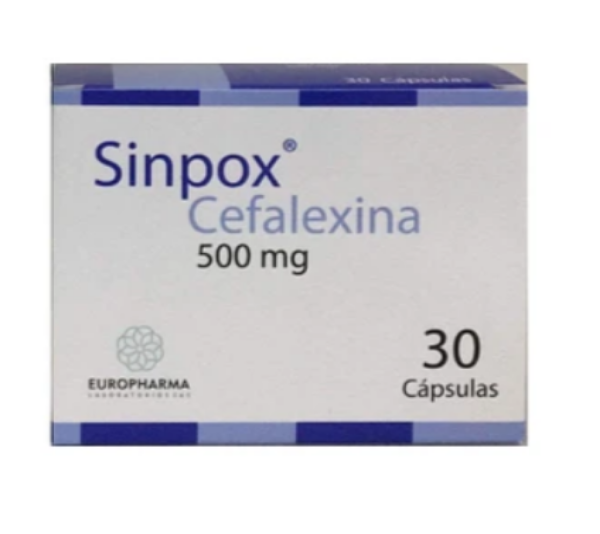 Imagen de SINPOX (CEFALEXINA 500 MG) CAJA*30 CAPS