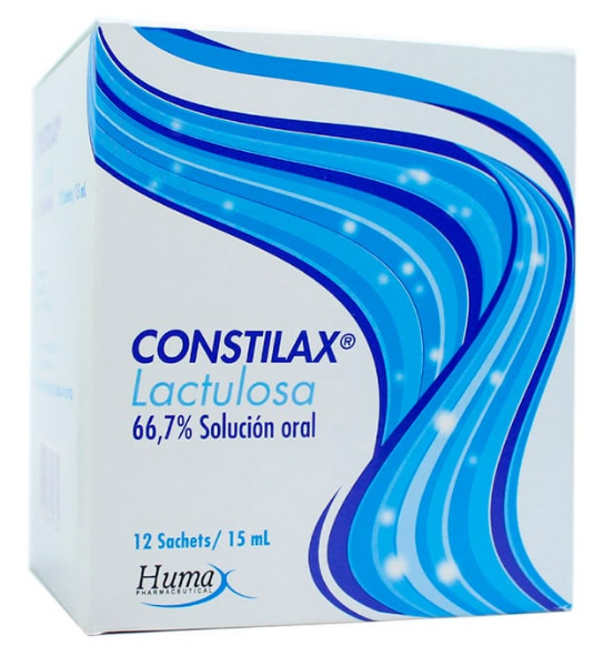 Imagen de CONSTILAX 66.7% SOL. ORAL (LACTULOSA) CAJA*12 SACHET DE 15ML