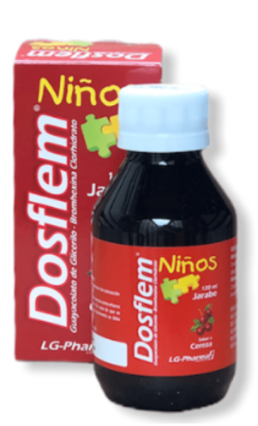 Imagen de DOSFLEM NIÑOS (GUAYACOLATO BROMHEXINA) NIÑOS *120 ML