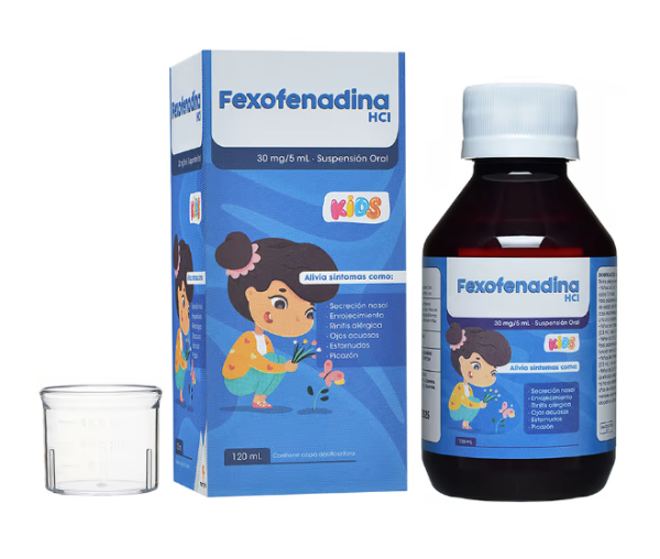 Imagen de FEXOFENADINA HCL30MG/5ML SUSP FCO*120 ML