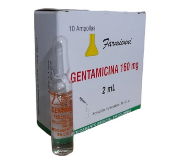Imagen de GENTAMICINA 160 MG/2ML *1 AMPOLLA
