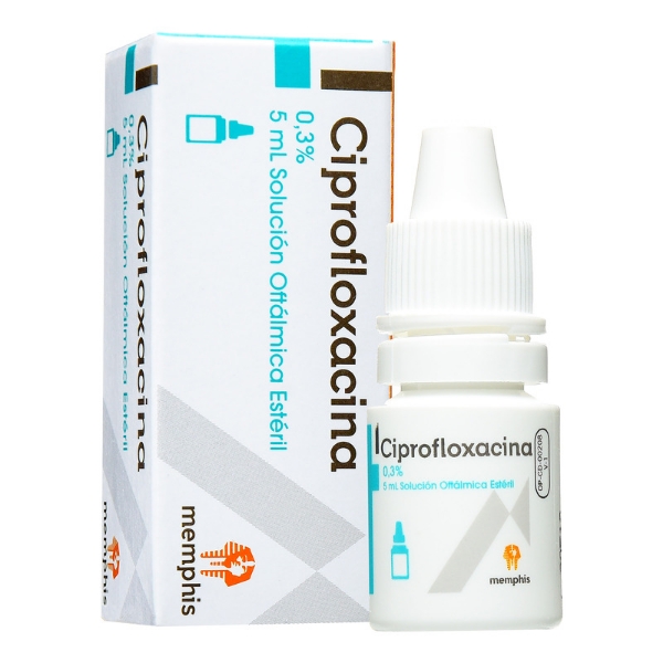 Imagen de CIPROFLOXACINA 0,3 % SOL. OFT. FCO *5ML