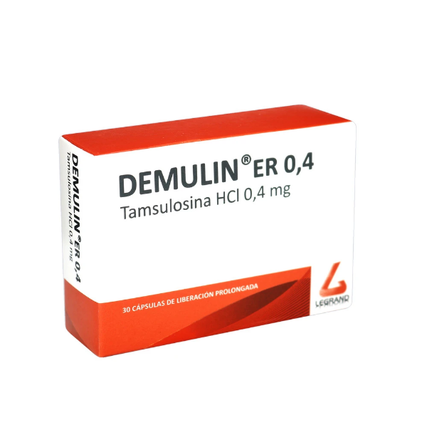 Imagen de DEMULIN ER 0.4 TAMSULOSINA CJ *30CAP