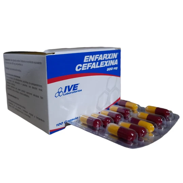 Imagen de ENFARXIN CEFALEXINA 500MG*100 CAP