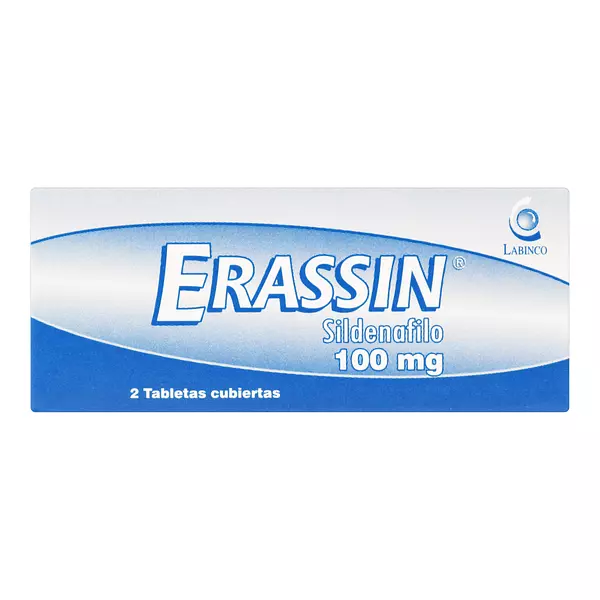 Imagen de ERASSIN (SILDENAFILO 100 MG)*2 TBS