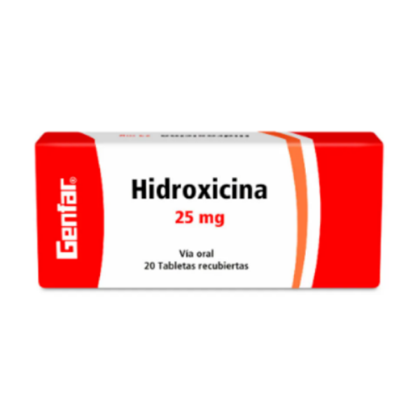 Imagen de HIDROXICINA 25 MG*20 TABLETAS