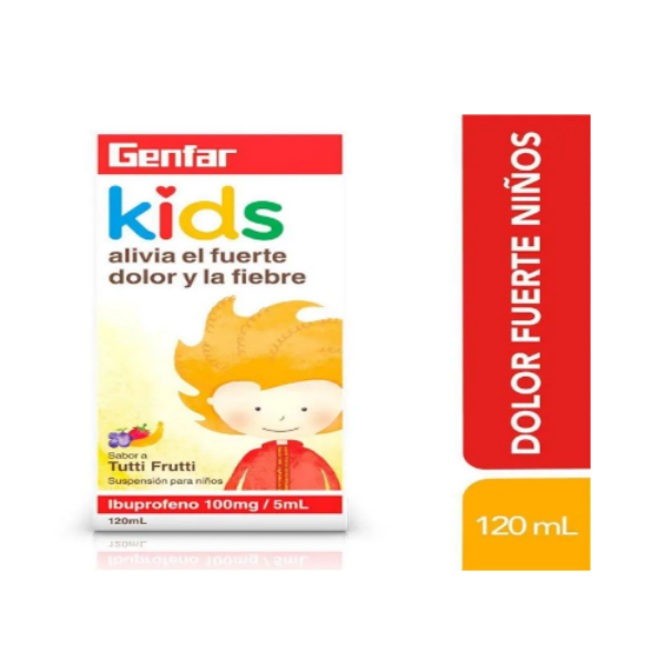 Imagen de IBUPROFENO SUSP KIDS 100MG/5ML FRASCO * 120ML