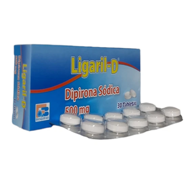 Imagen de LIGARIL-D (DIPIRONO SOD500MG) CJ*30 TABS