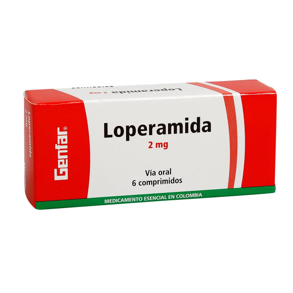 Imagen de LOPERAMIDA 2MG CAJA*6 COMPRIMIDOS