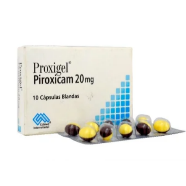Imagen de PROXIGEL ( PIROXICAM 20 MG)*10 CAPS