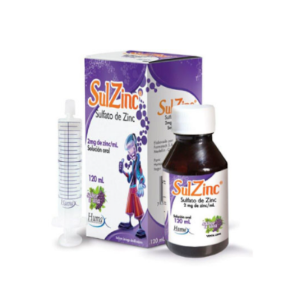 Imagen de SULZINC 2MG/ML FCO*120ML