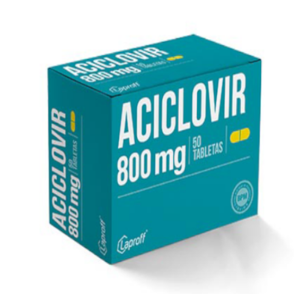 Imagen de ACICLOVIR 800 MG CAJA*50 TABLETAS