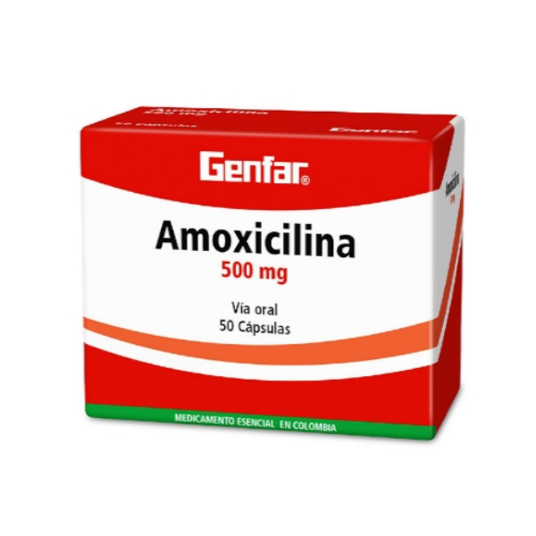 Imagen de AMOXICILINA 500 MG *50 CAPS