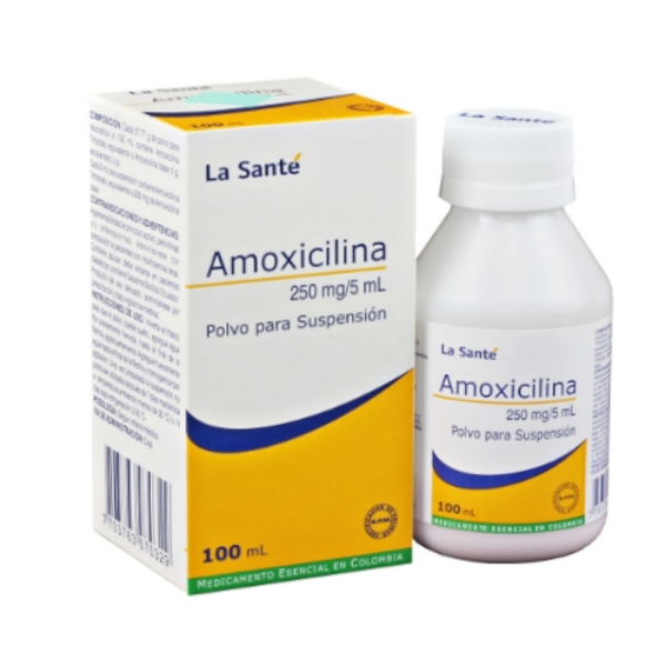 Imagen de AMOXICILINA 250Mg/5MgFCO*100ML La Sante