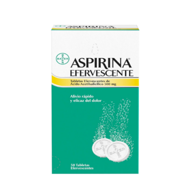 Imagen de ASPIRINA EFERVECENTE 500MG CJ*50 TABS