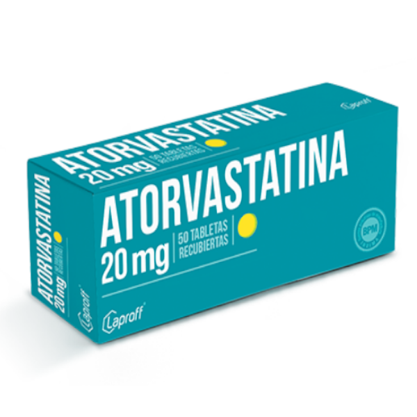 Imagen de ATORVASTATINA 20MG CJ*50 TAB