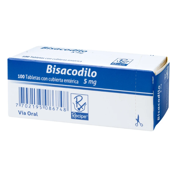 Imagen de BISACODILO 5MG CAJA * 100 TABS