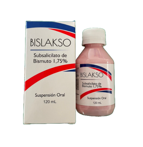 Imagen de BISLAKSO*120ML SUBSALICILATO DE BISMUTO 1.75%