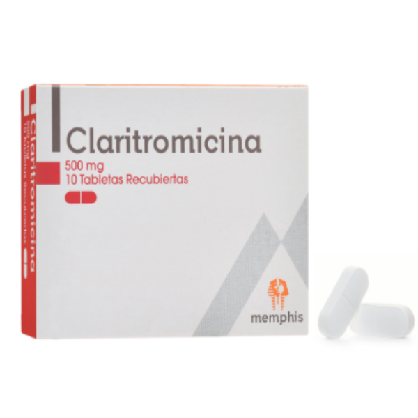 Imagen de CLARITROMICINA*10 TAB 500MG