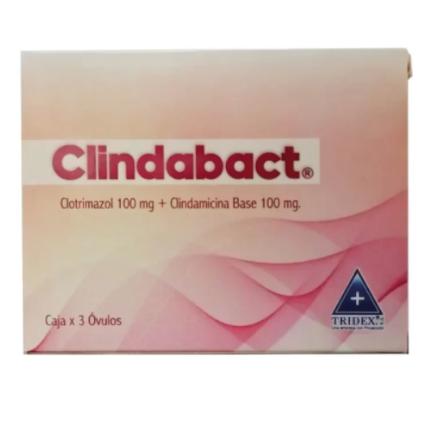 Imagen de CLINDABACT OVULOS (CLOTRIMAZOL + CLINDAMICINA) CJ*3 UND