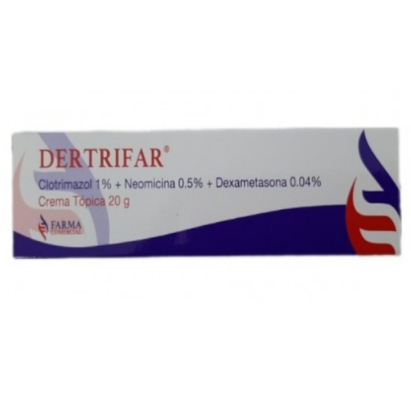 Imagen de DERTRIFAR (CLOTRI1%+ NEOMI0.5% +DEXA0.04%) CREMA TOPICA *20 GR