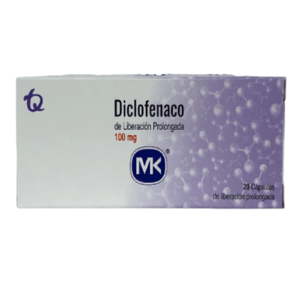 Imagen de DICLOFENACO 100MG  CJ *20 CAPS