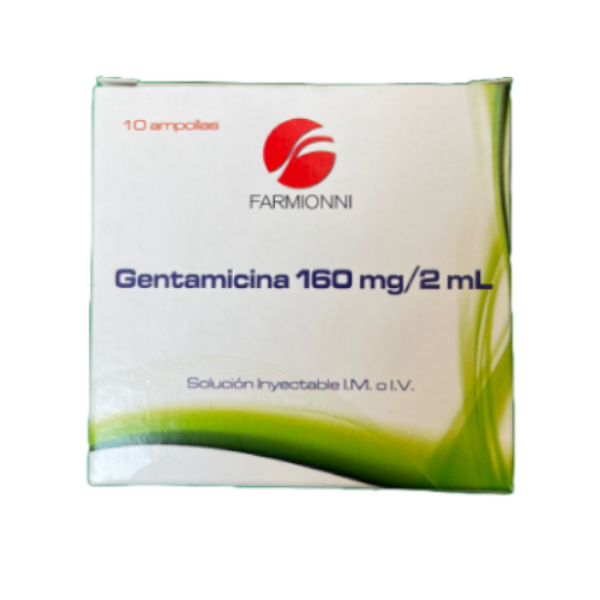 Imagen de GENTAMICINA 160MG/2ML CJ*10