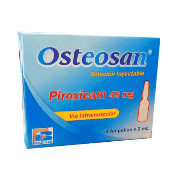 Imagen de OSTEOSAN (Piroxicam) 40MG/2ML*3AMP