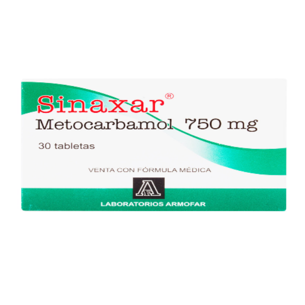 Imagen de SINAXAR TAB (METOCARBAMOL 750MG) CAJA*30