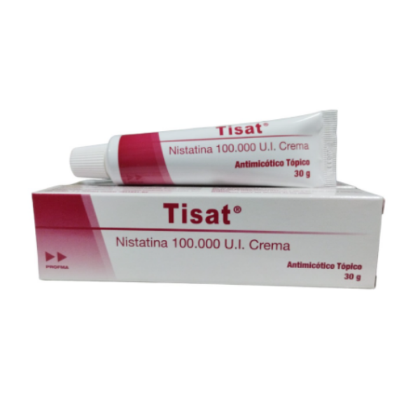 Imagen de TISAT (NISTATINA) 100.000 U.I CREMA TUBO*30 GR