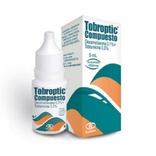 Imagen de TOBROPTIC ( DEXAMETASONA 0,1% + TOBRAMICINA 0,3 )*5 ML