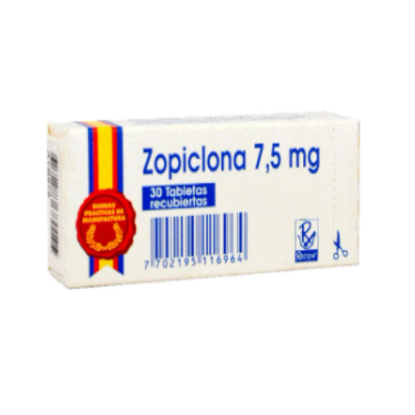 Imagen de ZOPICLONA 7,5 MG *30 TABS