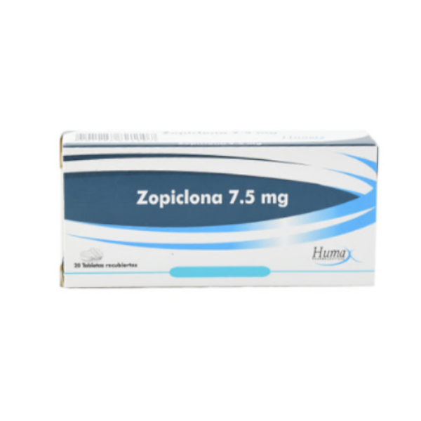 Imagen de ZOPICLONA 7.5MG CAJA * 20 TABS (HUMAX)