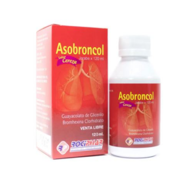 Imagen de ASOBRONCOL JBE 120ML (GUAYACOLATO+ BROMHEXINA)