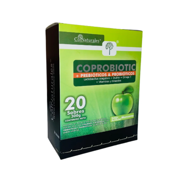 Imagen de COPROBIOTIC (PREBIOTICOS + PROBIOTICOS) CAJA*20 SOBRES DE 15GR