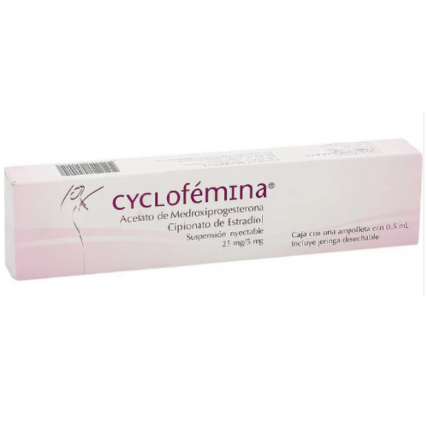 Imagen de CYCLOFEMINA*0.5 AMPOLLETA MAS JERINGA