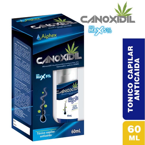 Imagen de CANOXIDIL DUO MAX 5% FCO*60 ML(MINOXIDIL/CANABIS SAVITA)